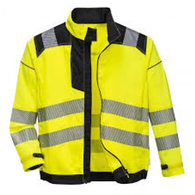 Portwest bicolore a maniche lunghe Polo Hi Vis Traspirante Riflettente Traspirante S279